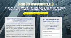 Desktop Screenshot of clearcutinvestments.com